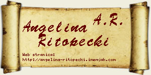 Angelina Ritopečki vizit kartica
